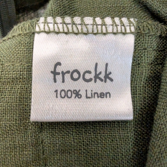 FROCKK olive green jumpsuit overalls  - size extra small - Picture 8 of 9